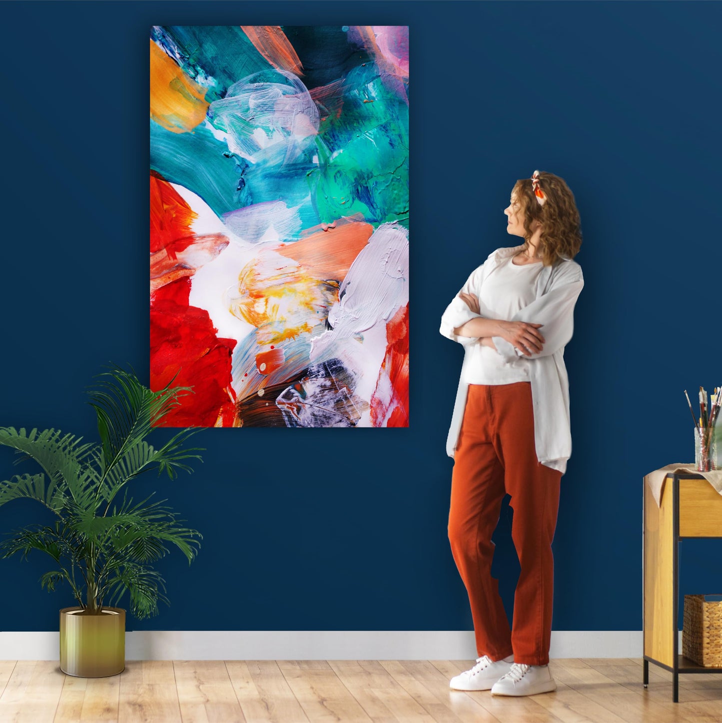 Panza pictura Zenacolor Set 2 150x100 cm bumbac 280 GSM