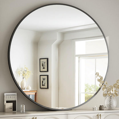 Oglinda BEAUTYPEAK 60 cm Rotunda Alba Cadru Aluminiu Shatterproof