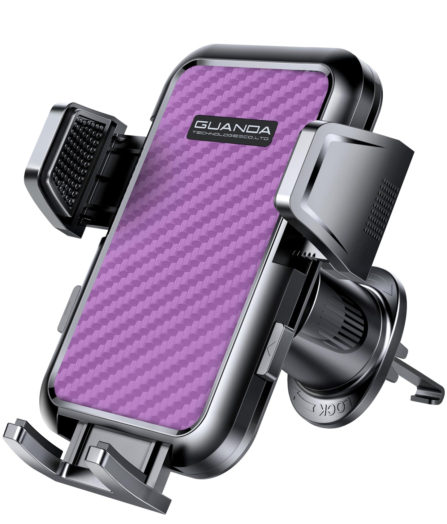 Car phone holder air vent, Car Phone Holder Mount 360° Rotation, Adjustable Clip, Big Phone & Thick Case Friendly, Compatibility Fit for All 4"-7" Smartphone, Universal phone car holder