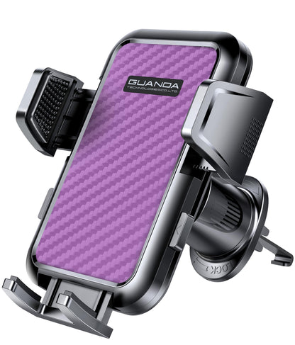 Car phone holder air vent, Car Phone Holder Mount 360° Rotation, Adjustable Clip, Big Phone & Thick Case Friendly, Compatibility Fit for All 4"-7" Smartphone, Universal phone car holder
