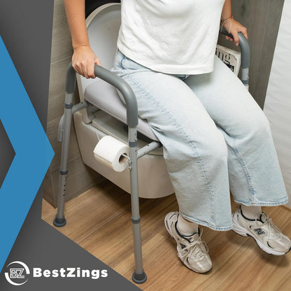Inaltator pentru toaleta BestZings cu cotiere si inaltime reglabila
