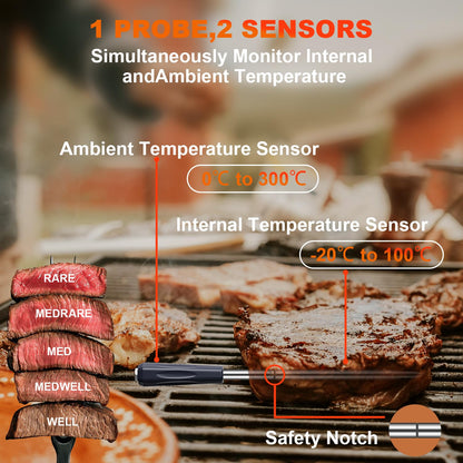 Termometru carne GRAM PRES GP-BBQ2311 Bluetooth 500ft, digital