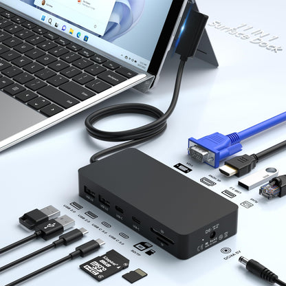 Docking Station Surface Dock Microsoft, 3 afisaje 4K HDMI+VGA, USB