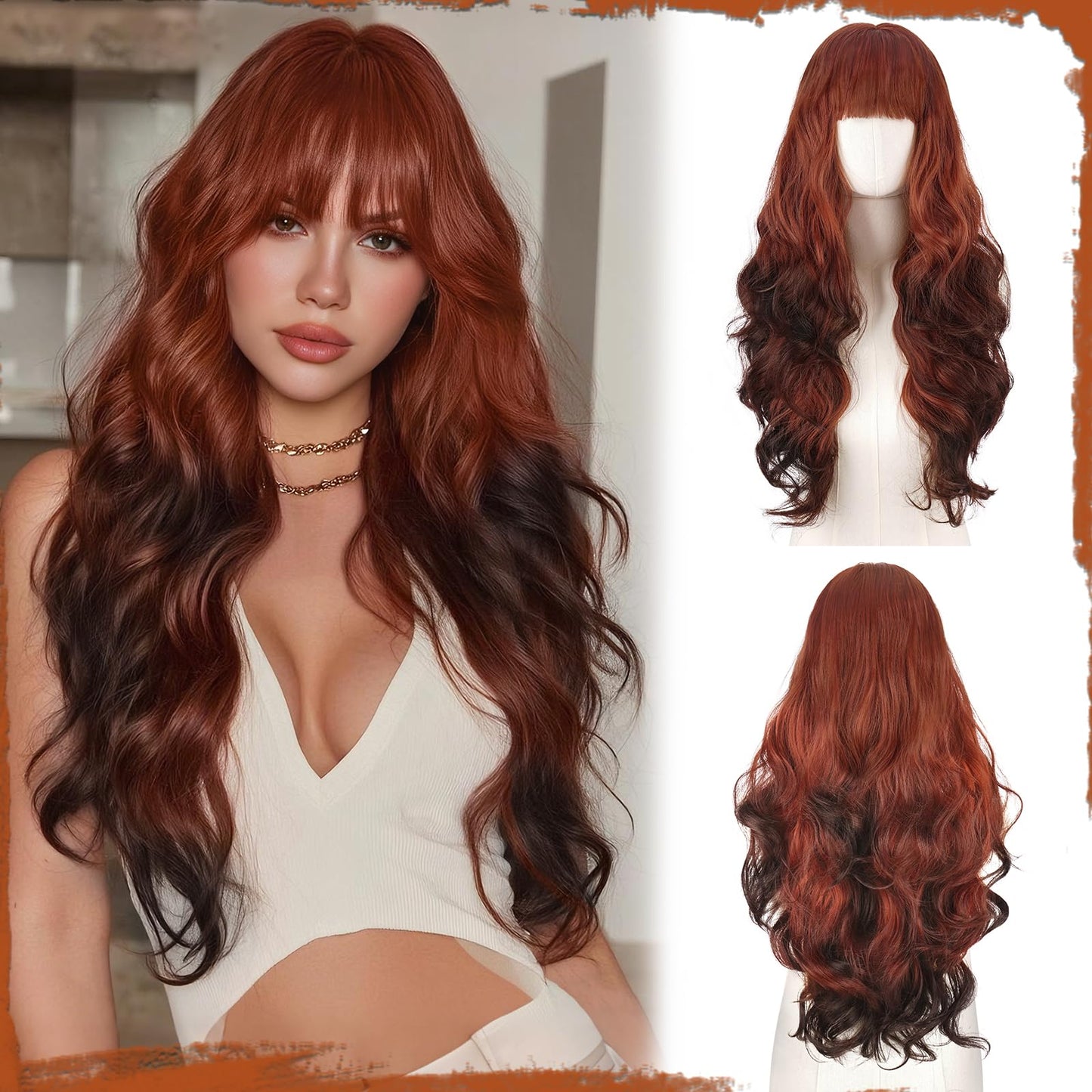 Peruca Sofeiyan Wavy Long Ombre Blonde 60 cm rezistenta la caldura