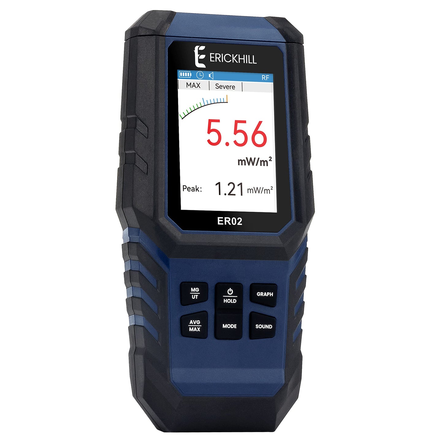Detector radiatii EMF ER02 Erickhill + LCD portabil, acumulator