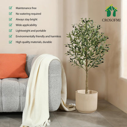 Planta artificiala maslin CROSOFMI Olive 120 cm decor interior exterior