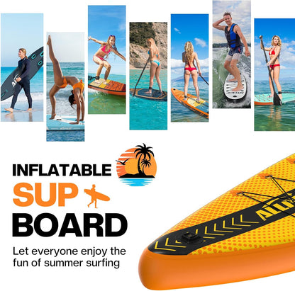 Placa SUP ALLPICK Premium SUP Board Set gonflabila 180 kg Galben