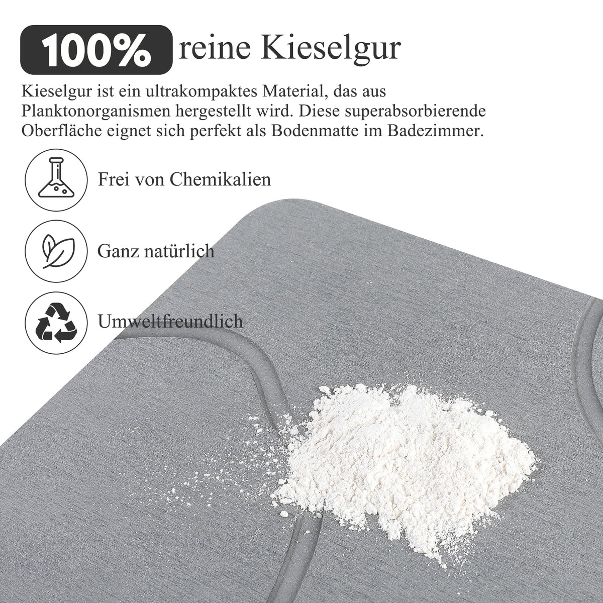 Covoras baie CARBURATEUR Stone Bath Mat 40x60 cm antiderapant