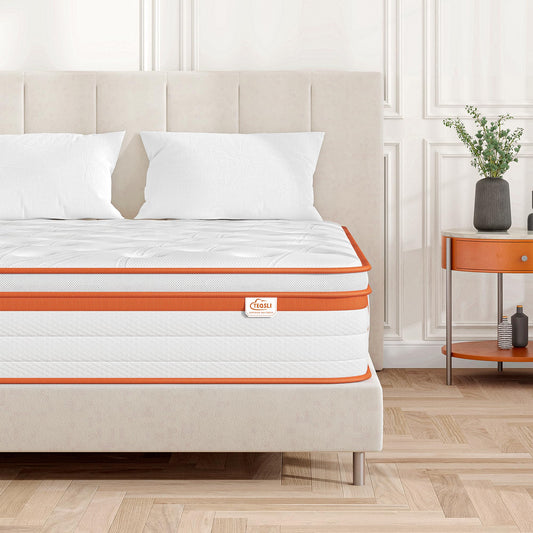 Saltea TeQsli TSB 180x200 cm Hibrida 7 zone Gel Memory Foam 25 cm