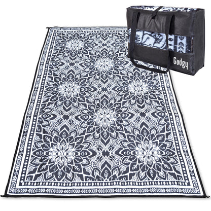 Covor exterior Gadgy Outdoor Mat White 200x300 impermeabil reversibil