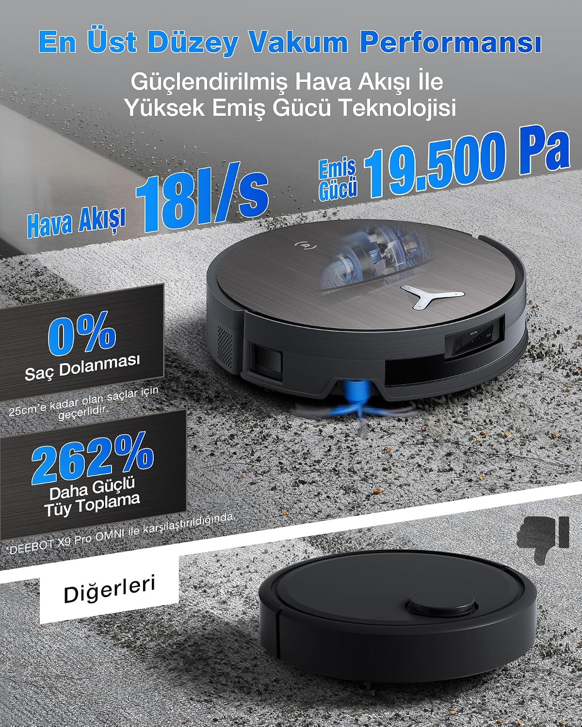 Aspirator robot ECOVACS X11 OmniCyclone cu mop si tehnologie BLAST, negru-maro