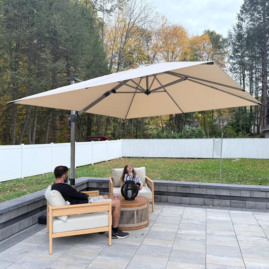 Parasol PURPLE LEAF 200x300 cm UV50+ 360 rotire maner antiderapant