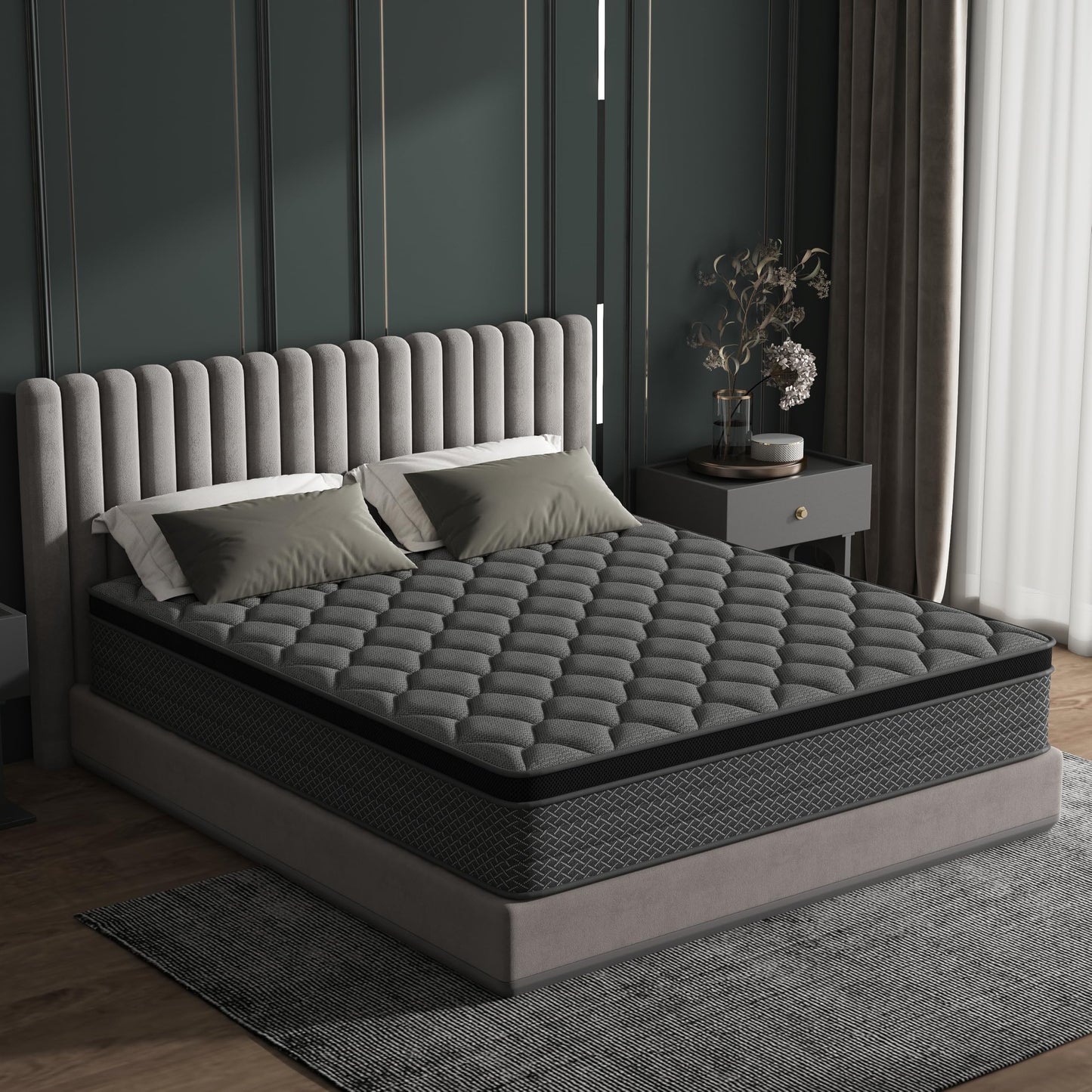 Saltea 140x200 cm Box Spring Bed - H3, 7 zone ergonomice, Oeko-Tex