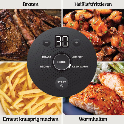 Friteuza cu aer cald portabila Ninja CRISPi, 3.8 L si 1.4 L, alba