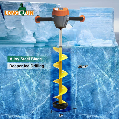 Burghiu LONGRUNEW Upgraded Auger Drill Bit 35.95 inch Galben