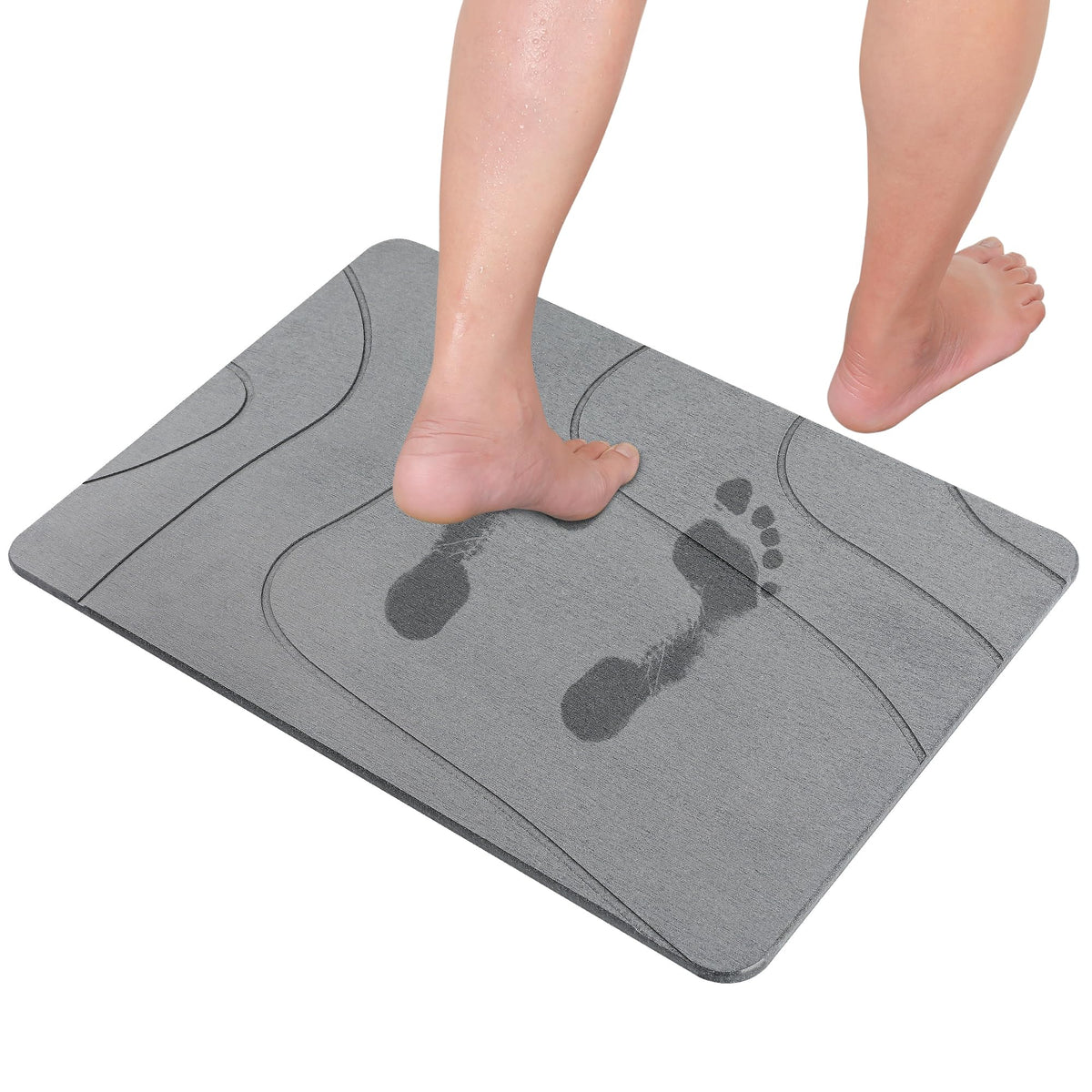Covoras baie CARBURATEUR Stone Bath Mat 40x60 cm antiderapant