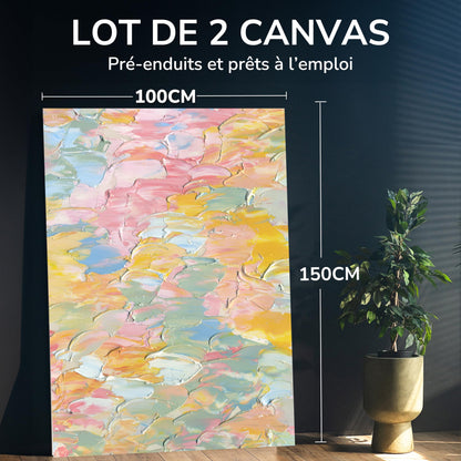 Panza pictura Zenacolor Set 2 150x100 cm bumbac 280 GSM