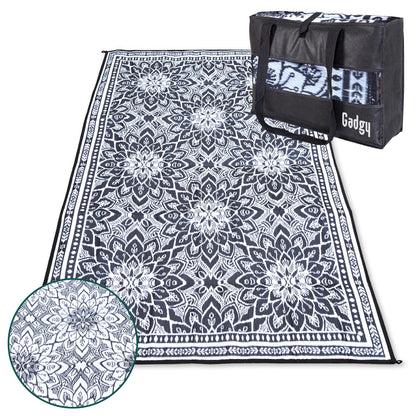 Covor exterior Gadgy Outdoor Mat White 200x300 impermeabil reversibil