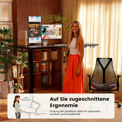 Birou ErGear Height-Adjustable Desk 160x80 cm electric 72-118 cm