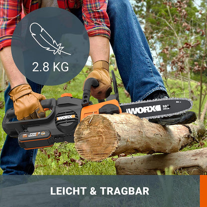 Drujba cu acumulator WORX WG322E.9 20 V, fara acumulator si incarcator