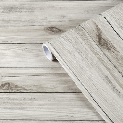 Tapet autoadeziv Abyssaly Wood Panel Wallpaper 90x300 cm impermeabil