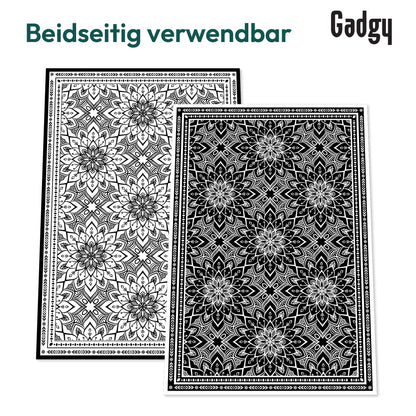 Covor exterior Gadgy Outdoor Mat White 200x300 impermeabil reversibil