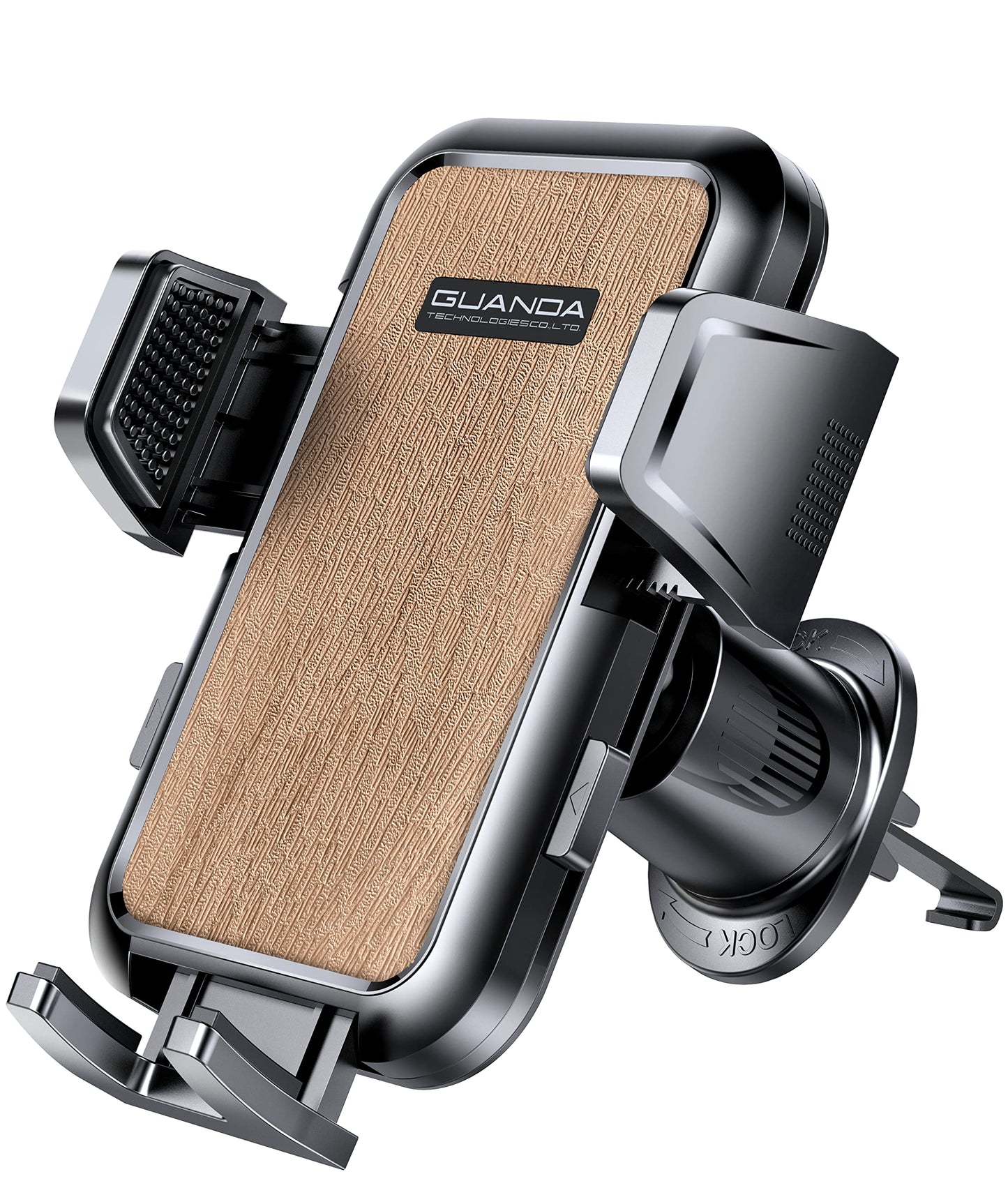 Car phone holder air vent, Car Phone Holder Mount 360° Rotation, Adjustable Clip, Big Phone & Thick Case Friendly, Compatibility Fit for All 4"-7" Smartphone, Universal phone car holder