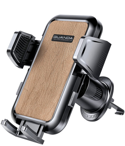 Car phone holder air vent, Car Phone Holder Mount 360° Rotation, Adjustable Clip, Big Phone & Thick Case Friendly, Compatibility Fit for All 4"-7" Smartphone, Universal phone car holder
