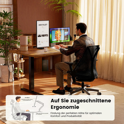 Birou ErGear reglabil electric 160x80 cm 4 memorii 72-118 cm