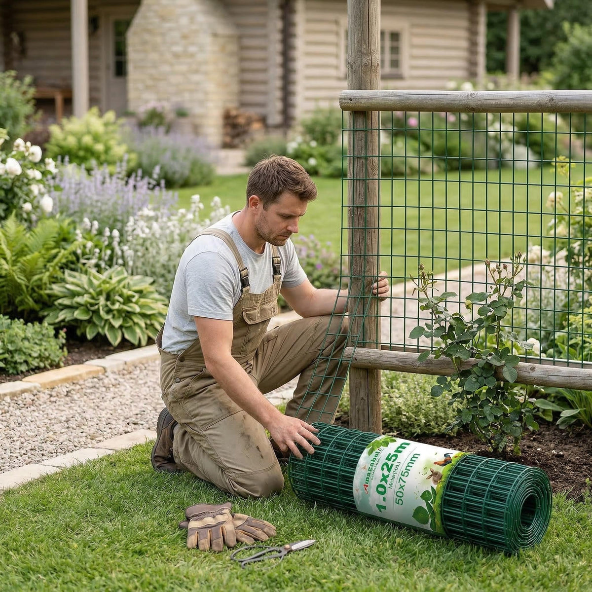 Plasa gard Amagabeli Garden Home DA001043 1.22x25 m galvanizata