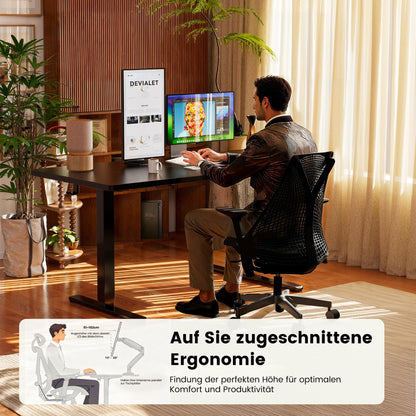 Birou ErGear Height-Adjustable Desk 160x80 cm electric 72-118 cm