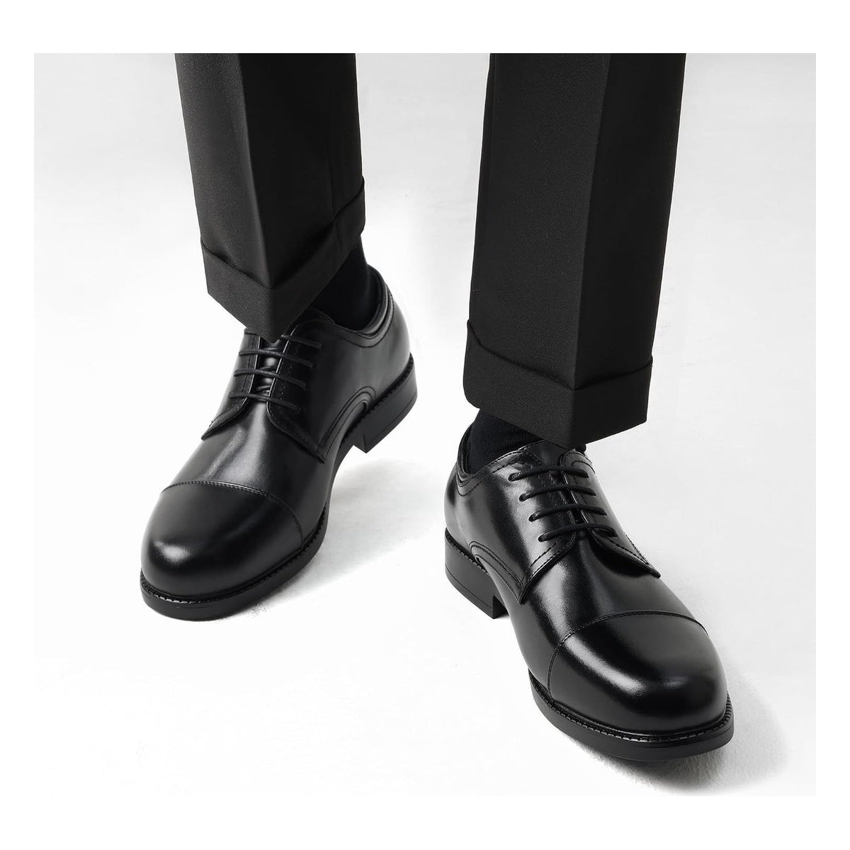 Pantofi barbatesti Bruno Marc cu siret, marimea 8 UK, negri