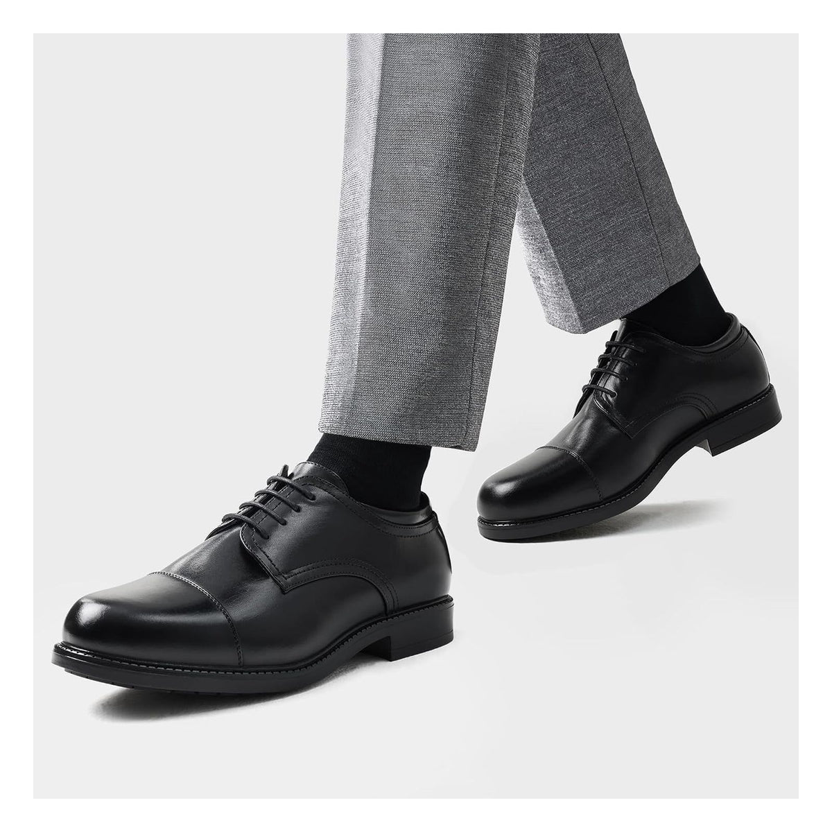 Pantofi barbatesti Bruno Marc cu siret, marimea 8 UK, negri