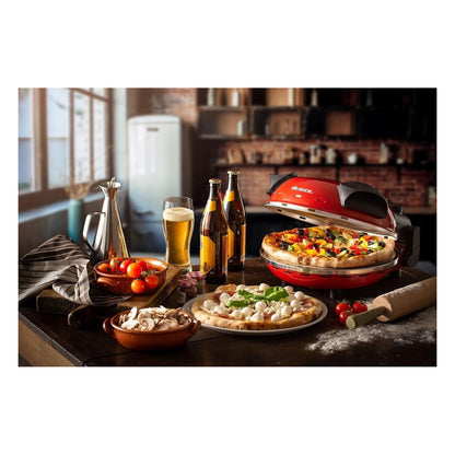[RESIGILAT] Cuptor pentru pizza Ariete 909, 1200W, 400°C, 5 niveluri de gatire, rosu
