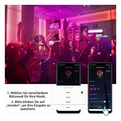 Banda LED inteligenta Lepro RGB Music, 5 m, Wi-Fi 2.4 GHz, compatibila Alexa si Google Home