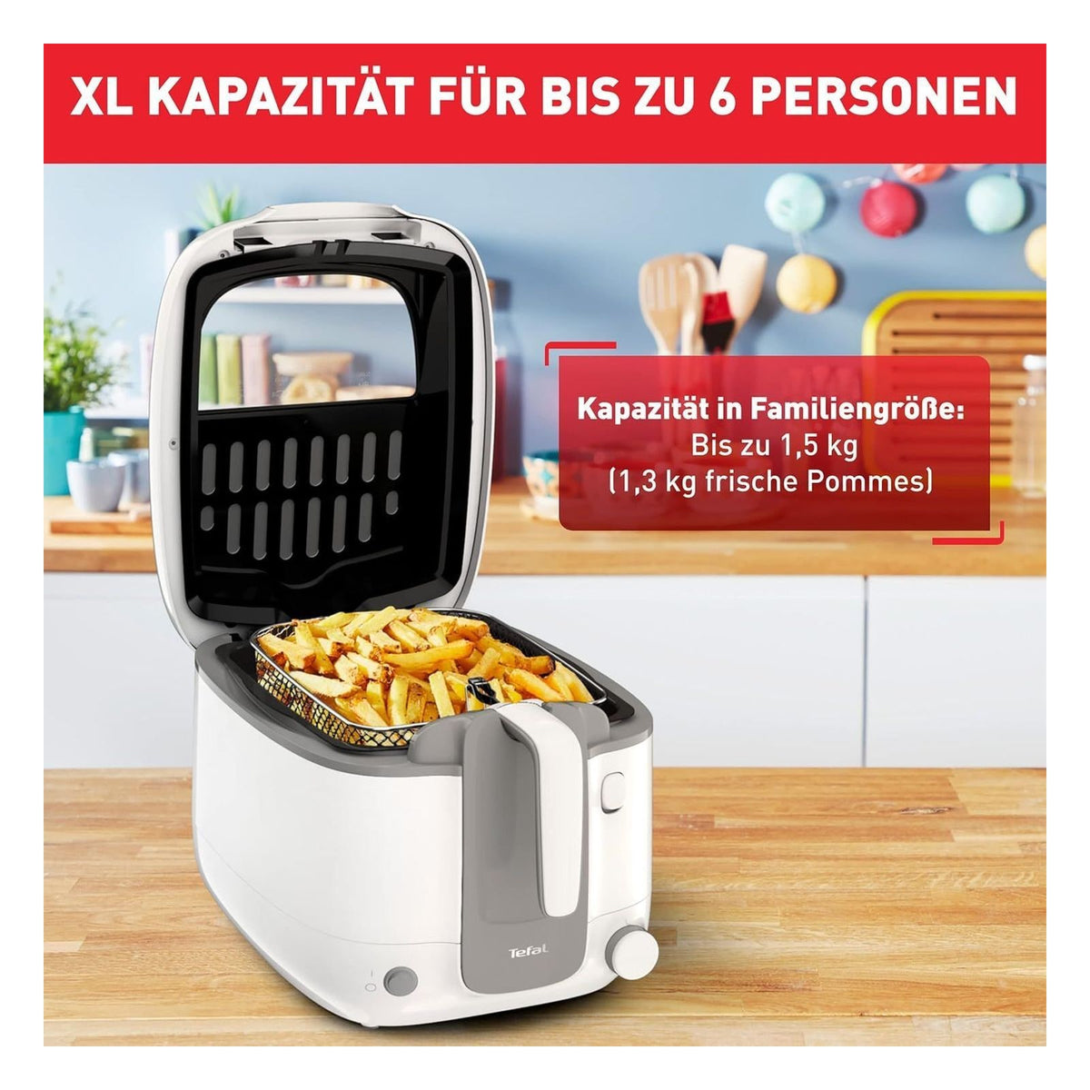 Friteuza Rowenta FR3100 Super Uno Access, 2,2 L, alb/gri