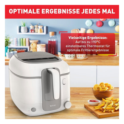 Friteuza Rowenta FR3100 Super Uno Access, 2,2 L, alb/gri