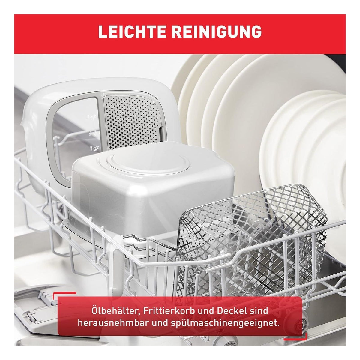 Friteuza Rowenta FR3100 Super Uno Access, 2,2 L, alb/gri