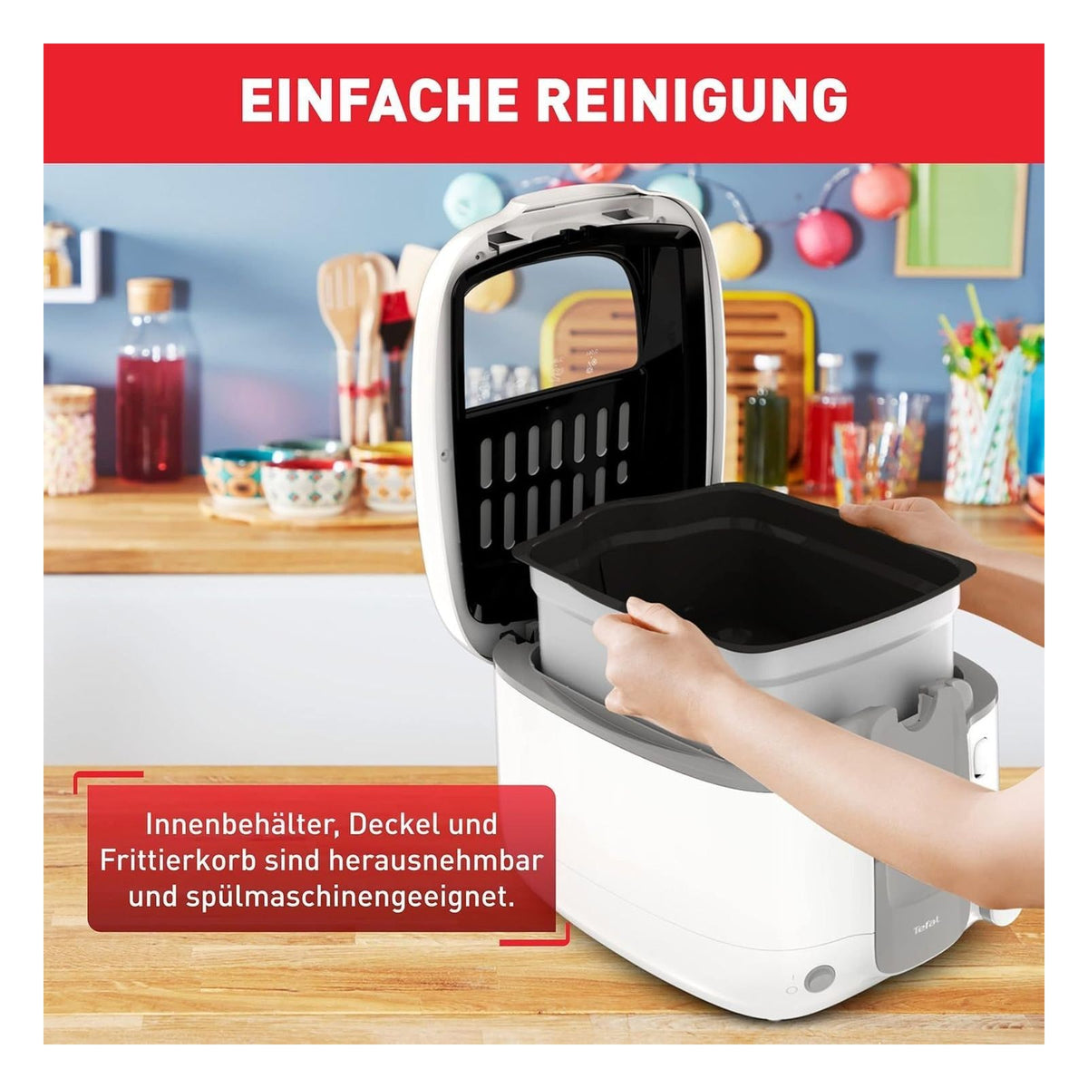 Friteuza Rowenta FR3100 Super Uno Access, 2,2 L, alb/gri
