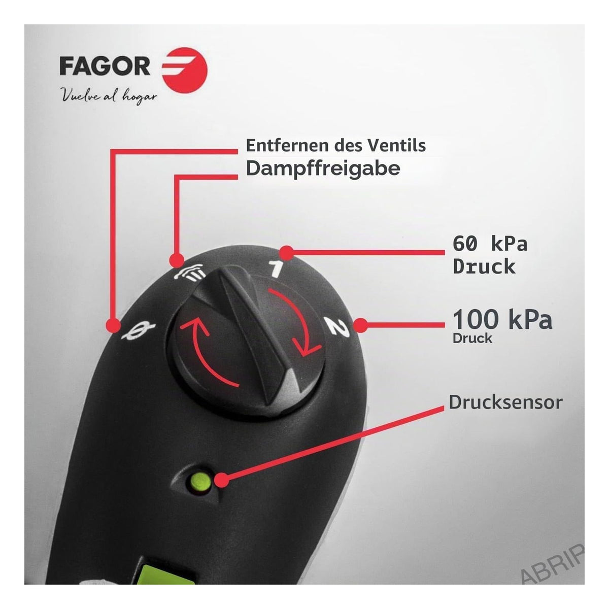 Oala sub presiune Fagor Commercial Rapid Xpress, 4 L, inox 18/10, compatibila cu inductie