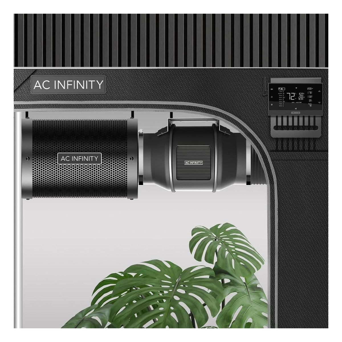 Set de ventilatie AC Infinity PRO 100 mm cu controler climatic