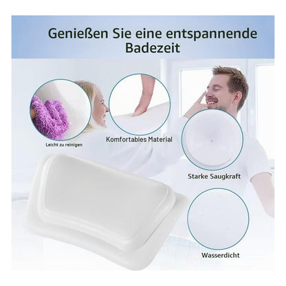 [RESIGILAT] Perna ergonomica de baie Lonkenn din PU cu ventuze, alba