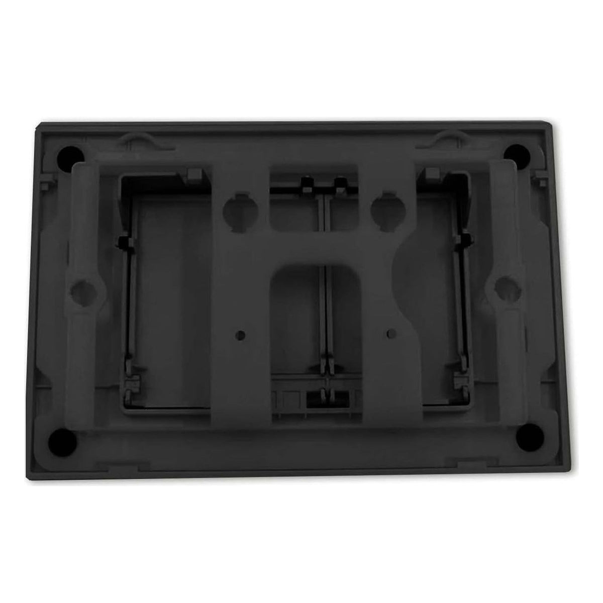 Placa de actionare Wunderbad pentru Geberit Duofix Sigma, Delta si Basic, dubla comanda, negru mat