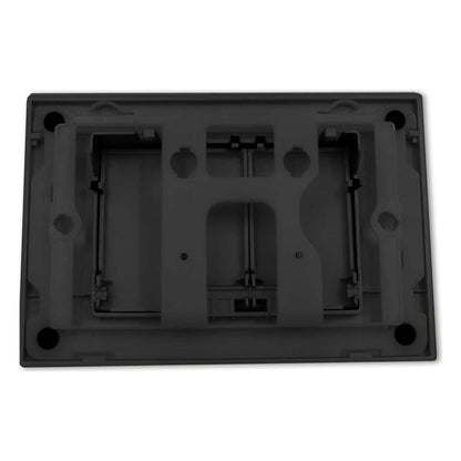 Placa de actionare Wunderbad pentru Geberit Duofix Sigma, Delta si Basic, dubla comanda, negru mat