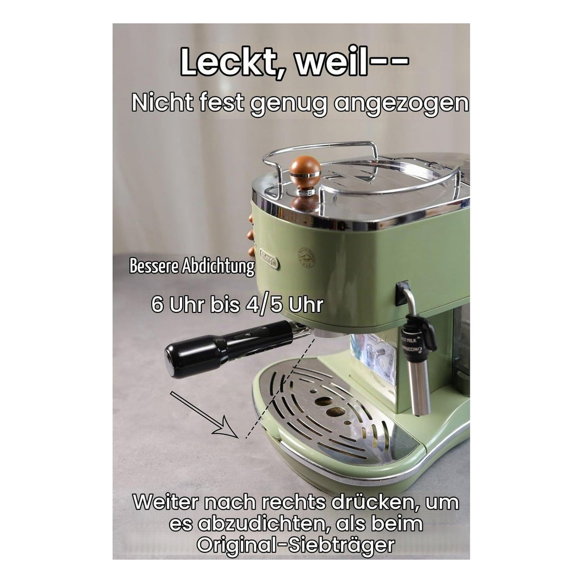 Portafiltru fara fund CAPFEI 51 mm cu 3 urechi pentru Cecotec Power Espresso 20