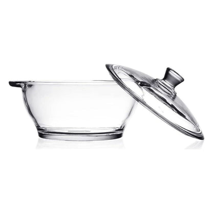 Oala din sticla borosilicata GANAZONO cu capac, 1.5 litri