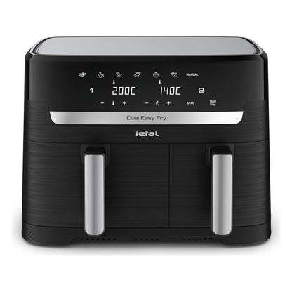 Friteuza cu aer cald Tefal Dual Easy Fry, 8.3 L, 2 camere