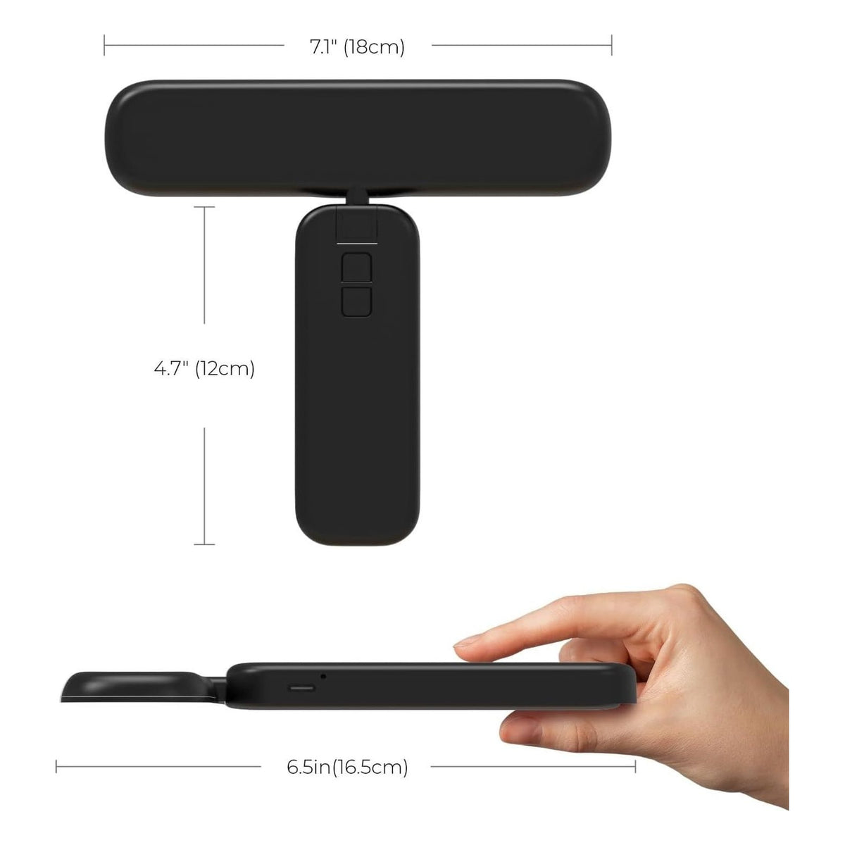 Lampa LED wireless pentru tablouri FULEN, 1 bucata, neagra