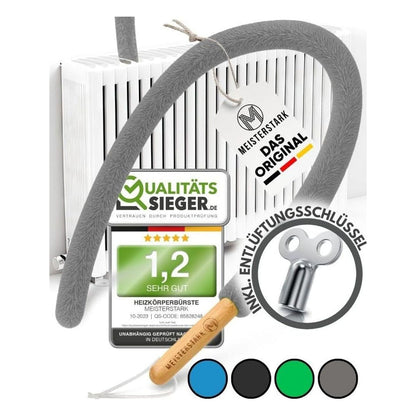 Perie flexibila M Meisterstark pentru curatarea caloriferelor, 115 cm, gri