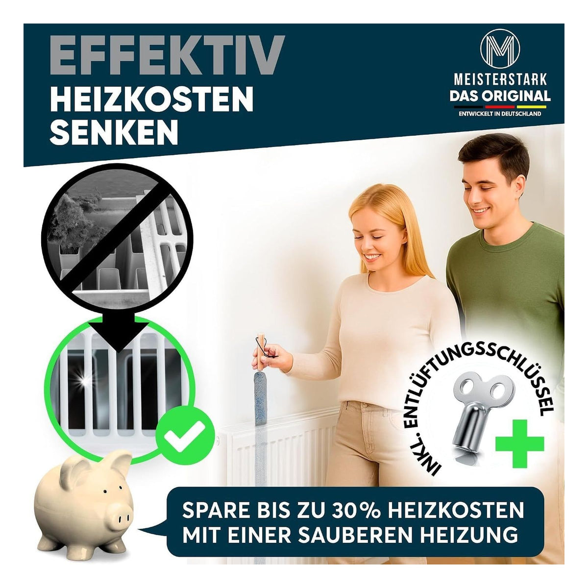 Perie flexibila M Meisterstark pentru curatarea caloriferelor, 115 cm, gri